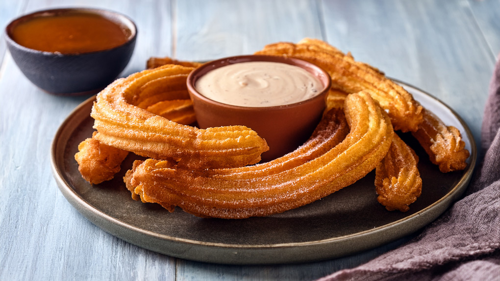 Atta Dahi Churros with Mishri Dip